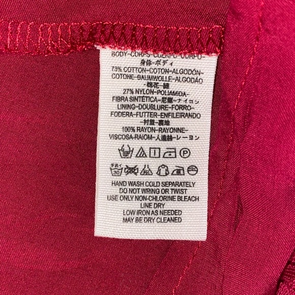 FREE PEOPLE Ruby Red Tu-Es-La Lace Mini Dress Size Extra Small - Picture 7 of 14